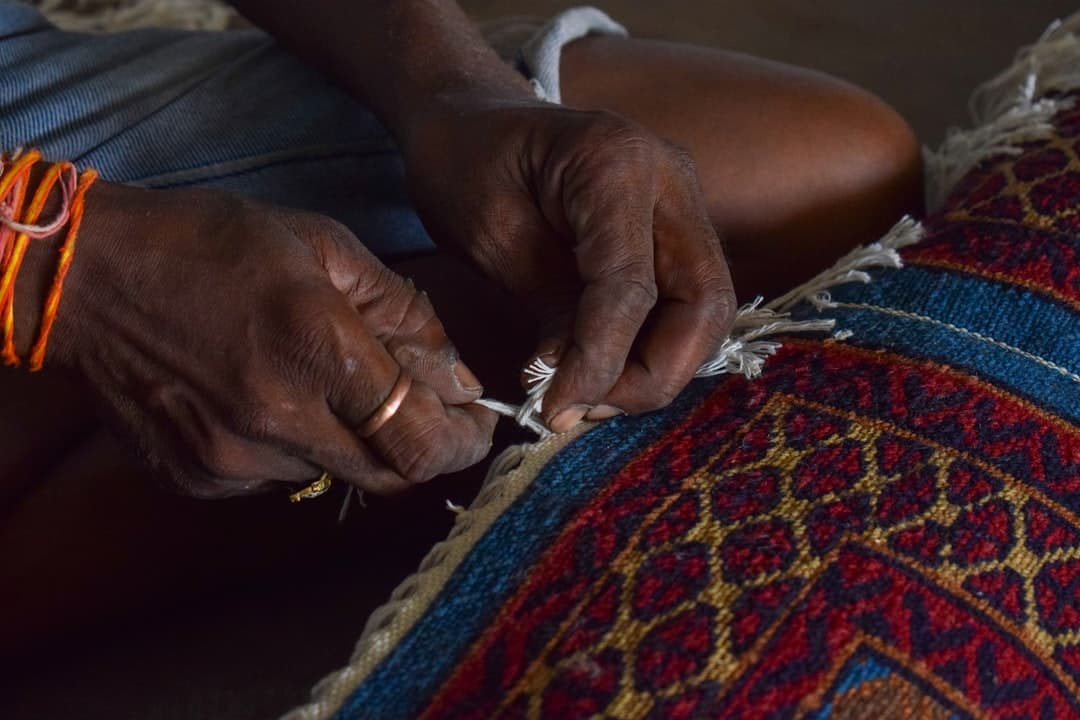 Hand-embroidered Cushion Cover